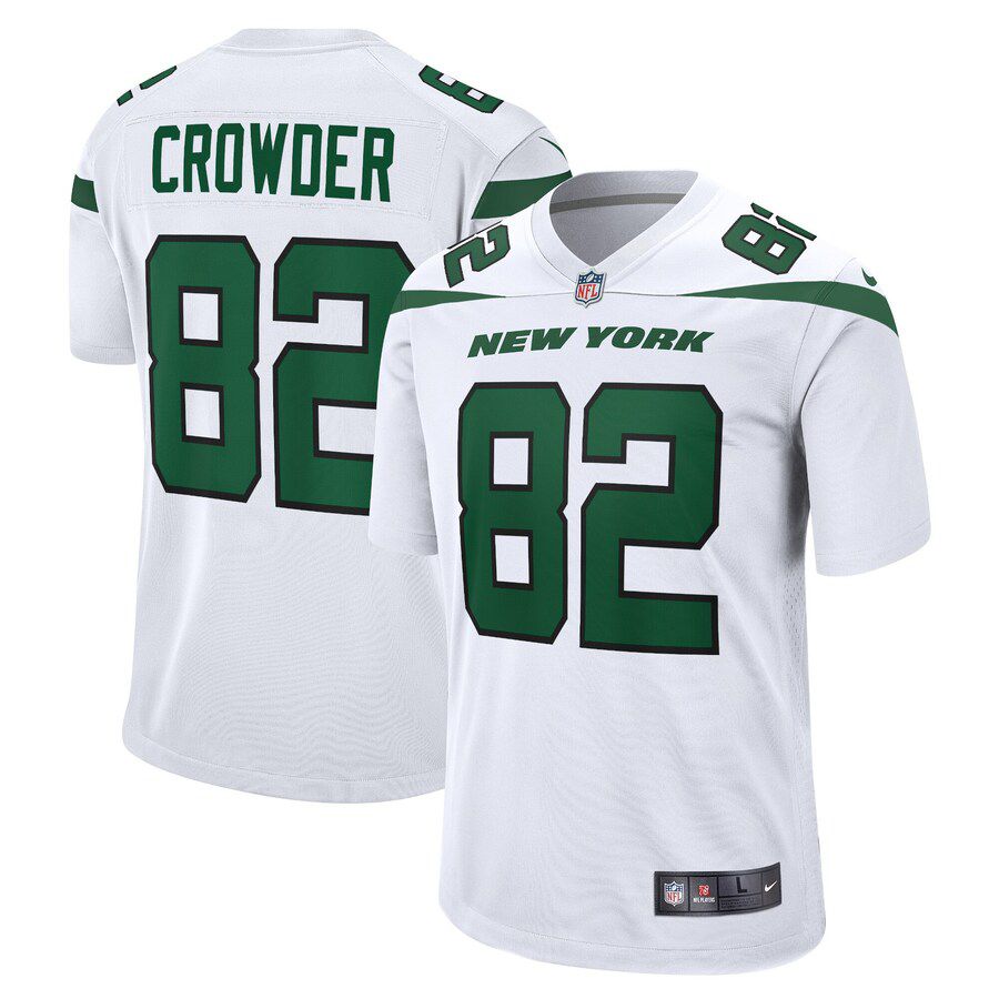 Men New York Jets #82 Jamison Crowder Nike White Game NFL Jersey